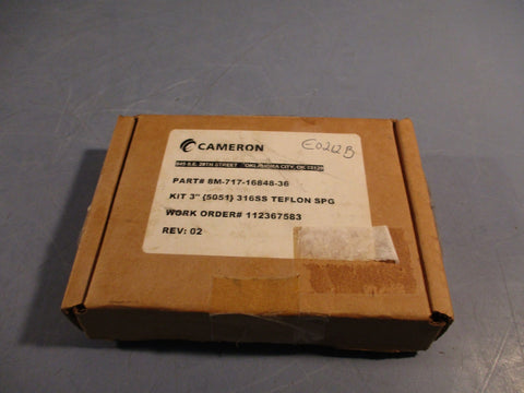 Cameron Rebuild Valve Kit 3" (5051) 316SS Teflon Spring Rev 02 8M-717-16848-36