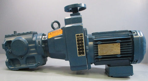 NOS Sew Eurodrive S47D16BDRE80M4/DH Gearmotor 3001800RPM 1HP 230/460V 20.33:1