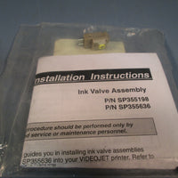 VIDEOJET SP355198 Iink Valve Assembly