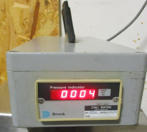 Druck DPI 261 Pressure indicator 110VAC 60Hz 0.5A 3000 psi DPI261