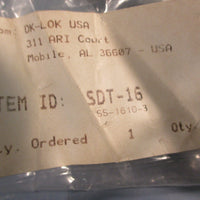 DK-Lok SS-1610-3 Stainless Steel Union Tee SDT-16 1"