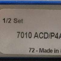 SKF 7010 ACD/P4ADBA Super Precision Angular Contact Bearing 50mm ID 80mm OD 16mm