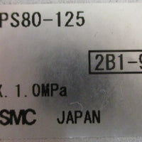 SMC MGPS80125 Compact Guide Cylinder 80mm Bore 125mm Stroke 1.0MPa Max