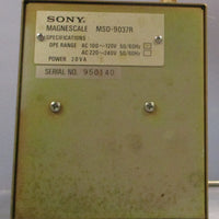 Sony Magnescale MSD9037 Module MSD9037R 20VA 100120VAC 50/60Hz