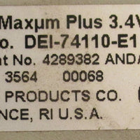 Federal DEI74110E1 Maxium Plus 3.4V Digital Electronic Indicator