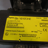 TYCO KEYSTONE DOUBLE ACTING RACK & PINION ACTUATOR/BUTTERFLY VALVE F79U003