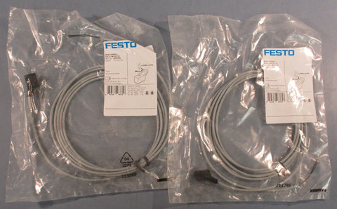Festo NEBV-Z3WA2L-R-E-2.5-N-LE2-S1 Connection Cable 2.5m Length Lot of 2