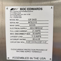 BOC Edwards Clean in Place CIP Skid 1000 Gallons, Never Used (2005)