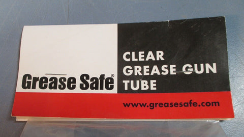 Grease Safe 332011 Clear Grease Gun Tube Only Silver Collar NIB