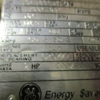 General Electric 5KS184ATE305A Inverter Duty Motor 2HP 1175RPM 11/8" Shaft Dia