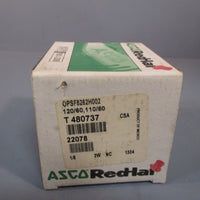 ASCO RED HAT 1/8" SOLENOID VALVE KIT# 325145 SERIAL#T480737 OPSF8262H002