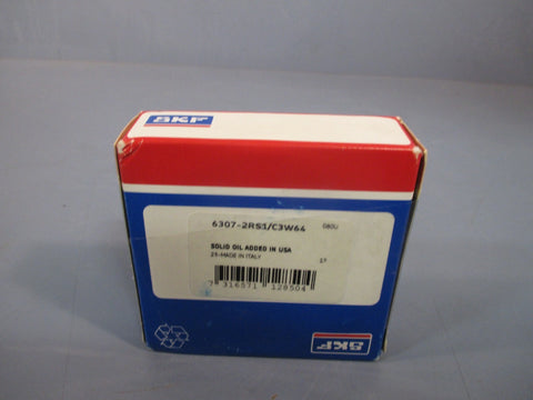SKF DEEP GROOVE RADIAL BALL BEARING 6307-2RS1/C3W64