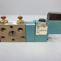 Mac 811CPM111AA193 Solenoid Valve w PME111AAAA 110/120V VAC 4 Way