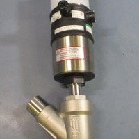 Burkert 2100 Angled Pneumatic Actuated Valve w/ 8691 Single Act Pilot 24V 8801
