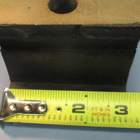 Vibration Isolator 5-1/8 x 3-3/16 x 3" Tandom Rubber Block 15/32" Mount NWOB