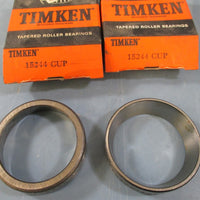 Timken 15244 Tapered Roller Bearing Cup Lots of 2  New