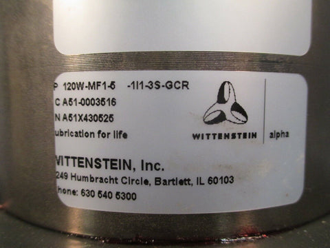 Wittenstein Alpha Gearbox LP120W-MF1-5-111-3S-GCR