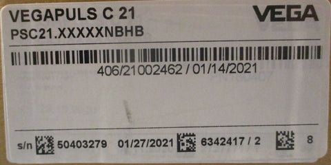 Vega VegaPULS C 21 Radar Level Sensor PSC21.XXXXXNBHB 12-35VDC 4-20mA