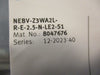 Festo NEBV-Z3WA2L-R-E-2.5-N-LE2-S1 Connection Cable 2.5m Length Lot of 2