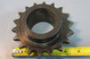 Lot of 2 Steel 60C18 Sprockets 18 Teeth and 2.043" Straight Bore Used