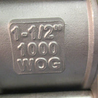 Tru-Flo QSM CF8M Stainless Steel Ball Valve 1-1/2" NPT 1000WOG Threaded