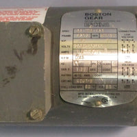 Boston Gear 33-1116-423 AC Motor 3PH 1725RPM 0.17HP 60Hz 1/2" Shaft Dia