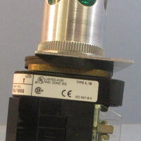 Allen Bradley 800TPA16 Ser T Illuminated Green Pushbutton 120V 50/60HZ