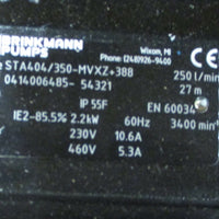 Brinkmann STA404/350MVXZ+388 Immersion Pump 2.2 kW Motor