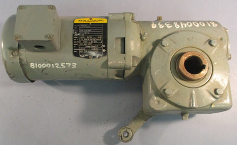 Baldor VM3546T Motor 1725RPM 1HP 60Hz W/ Morse Gear Reducer 25GSA 20:1 Ratio