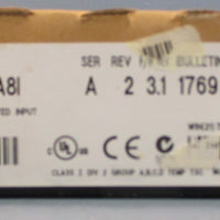 Allen Bradley 1769IA8I Ser A Rev 2 8 Pt 120VAC Isolated Input Module Sealed