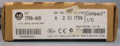 Allen Bradley 1769IA8I Ser A Rev 2 8 Pt 120VAC Isolated Input Module Sealed