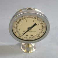 Millipore YY1801020 Sanitary Pressure Gauge 0100psi Glycerin Filled
