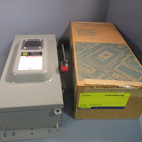 SQUARE D HEAVY DUTY SAFETY SWITCH 100 A 600 VAC HU363AWEIVW