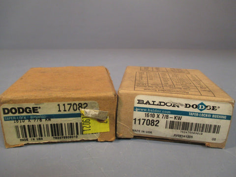 Dodge TaperLock Bushing (Lot of 2) 1610X78 117082