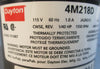 Dayton 4M218D Mechanically Reversible Motor 115V 60Hz 1A 1/40HP 1550RPM