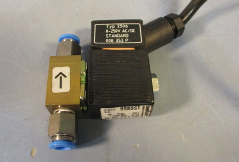 Burkert 6011 A 2,4 FPM MS G1/8 PN06bar 110V Air Gas CO2 Regulator Valve