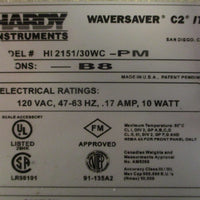 Hardy Instruments HI 2151/30WC-PM Waversaver C2 IT Controller 120 VAC