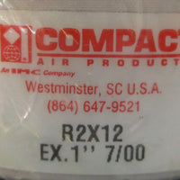Compact Air Products R2X12 Compact Pneumatic Cylinder 2" Bore 1/2" Stroke