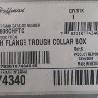 Hoffman A806CHFTC CH Flange Trough Collar Box 91/2" L x 6 1/2" W x 5" H