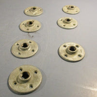 Steel City FP-401 Flange Plate 1/2 inch Threaded Zinc plated lot of 7
