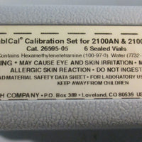 Hach 2659505 Calibration Set for 2100AN & 2100ANIS 5 Sealed Vials EXPIRED