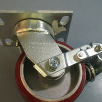 Colson Enforcer Swivel Wheel w/Plate & Brake 4&6 SER 5" 665209939