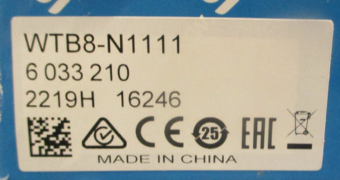 Sick WTB8N1111 Photoelectric Proximity Sensor 6033210 5100mm Sensing Range