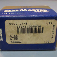 SealMaster Gold Line 208 Bearing Insert 1/2" x 47mm x 5/8" Outer Ring Width NIB