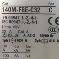 Allen Bradley 140MF8EC32 Ser C Motor Protector/Circuit Breaker 2332A