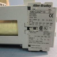 ALLEN BRADLEY 100C23ZJ10 SER. C 24VDC 32A CONTACTOR 3 MAIN POLES