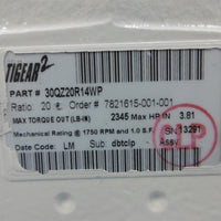 New Dodge Tigear2 Reducer 30QZ20R14WP 20:1  2345TQ Out 3.81HP In 1-5/16" Shaft