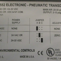 Siebe CP8552 Electronic Pneumatic Transducer 24VAC/DC 2030psig Main