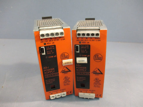 Lot of (2) IFM Electronic AC1216 AS-i Power Supply 115/230V, 50-60Hz