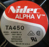 Nidec Alpha V TA450 Cooling Fan A28678-10 230VAC .130/.150A 50/60Hz w/ Bracket